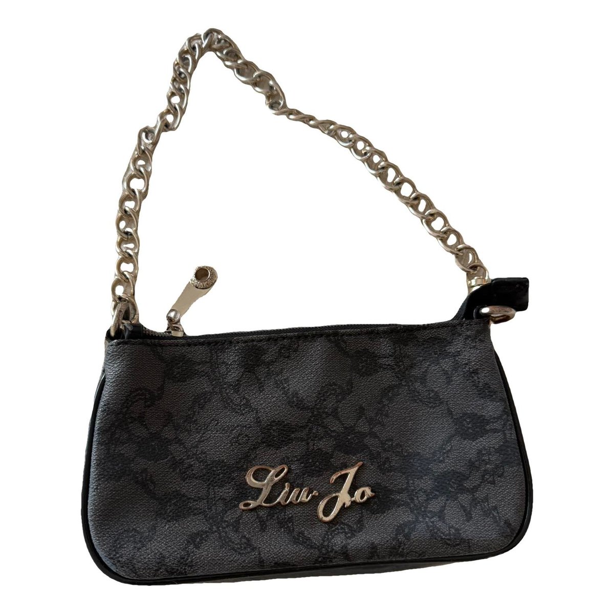 Leather clutch bag