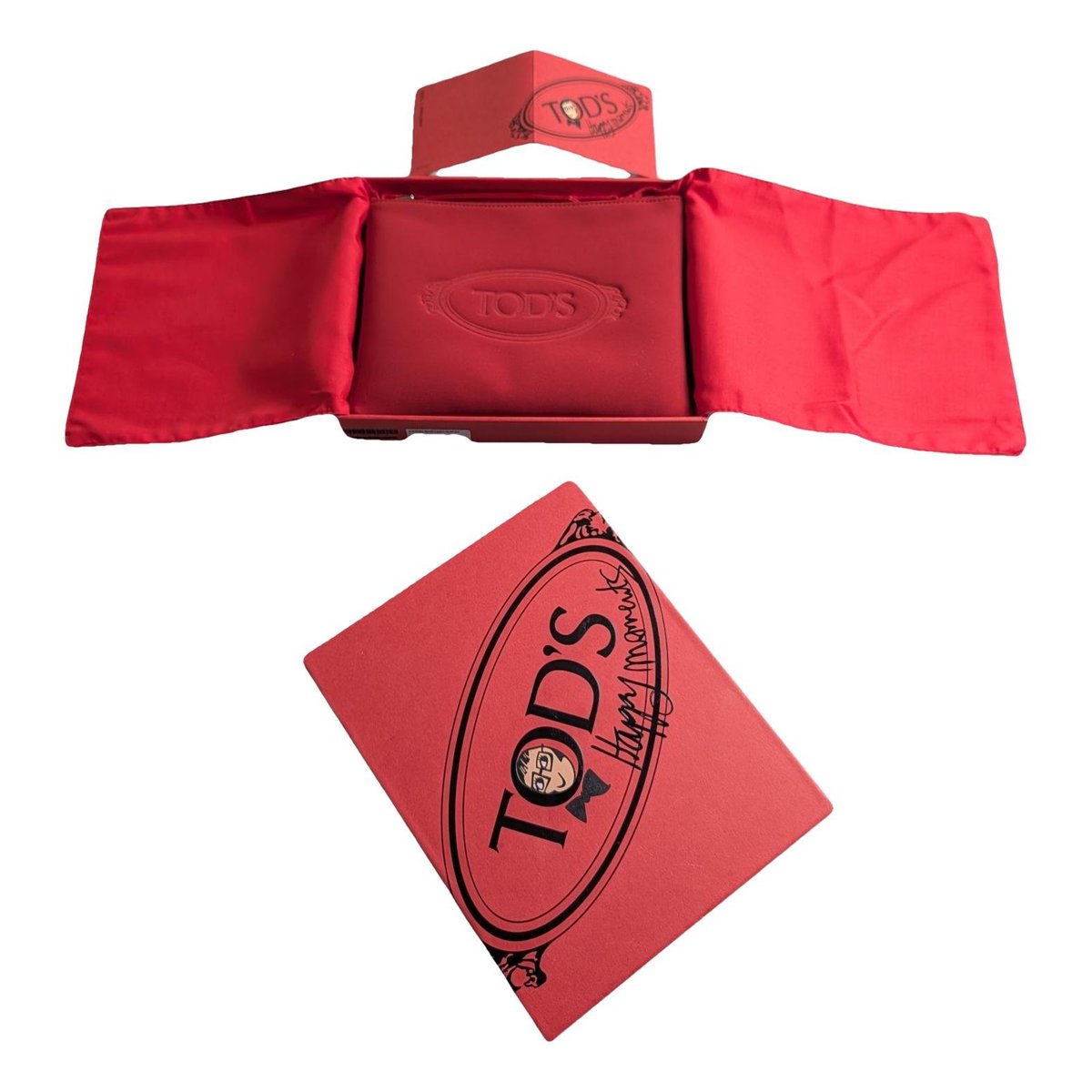 Leather clutch bag