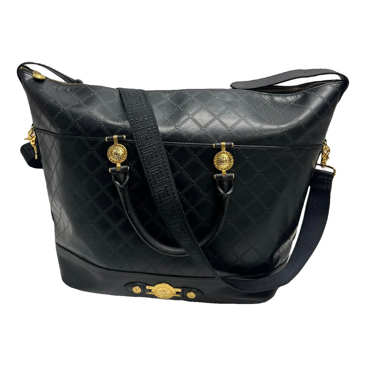 Leather travel bag