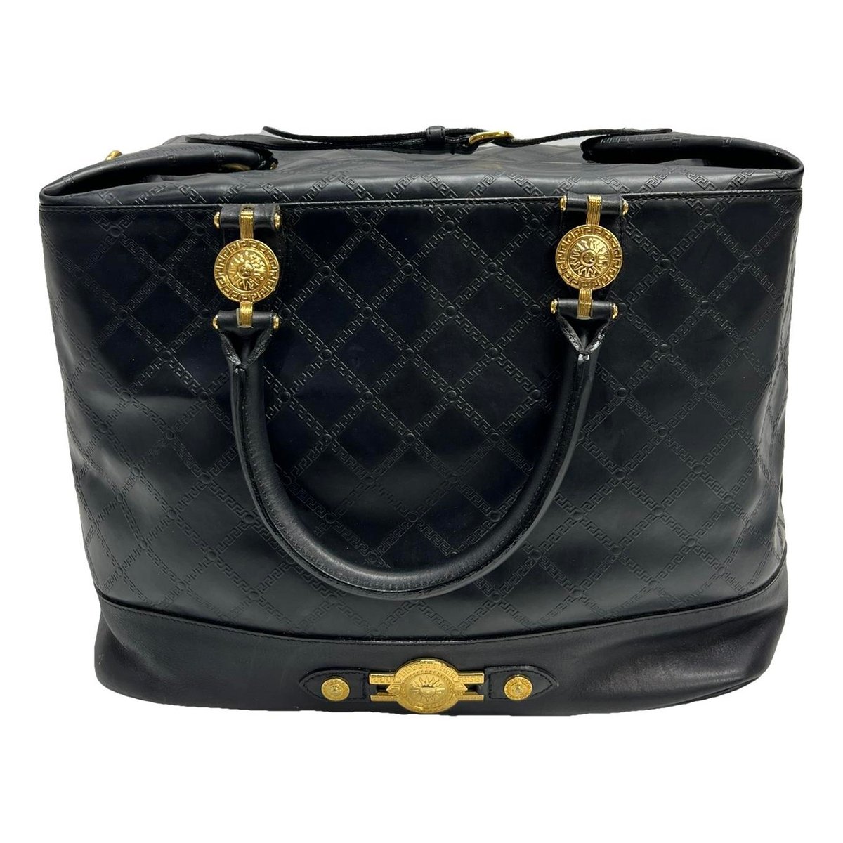 Leather travel bag