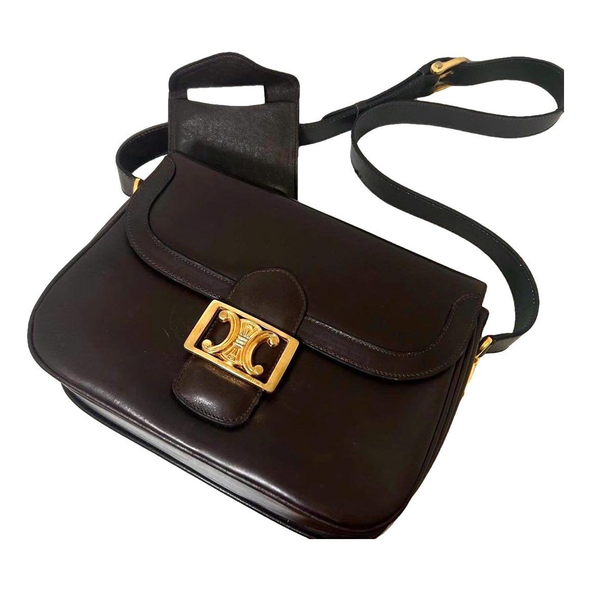 Triomphe leather handbag