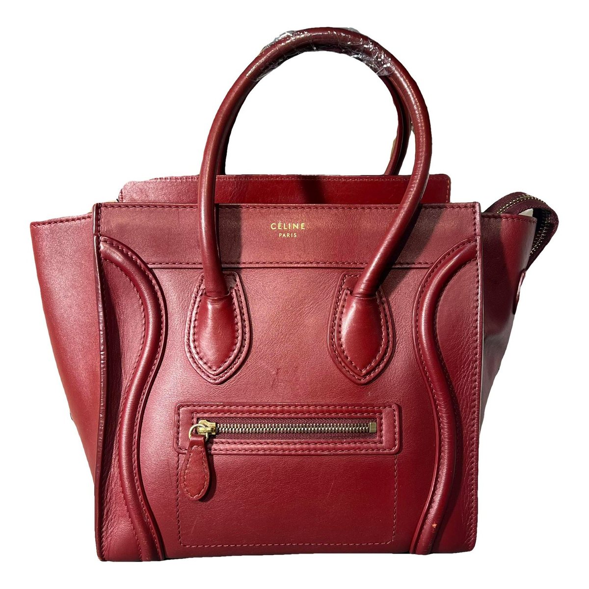 Luggage leather handbag