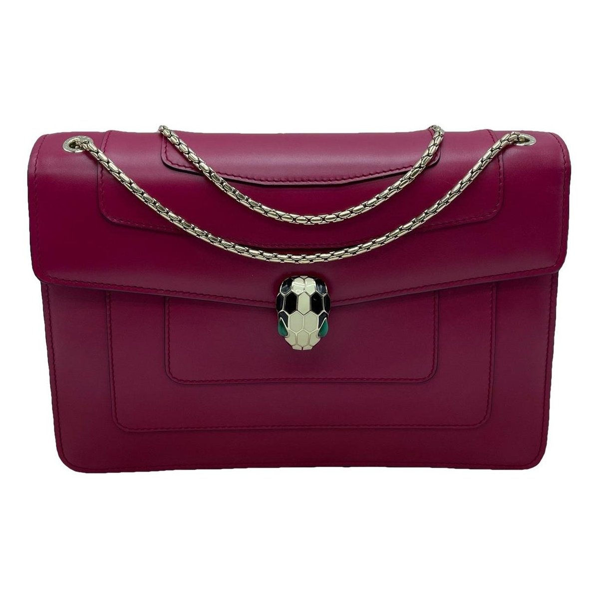 Serpenti leather handbag