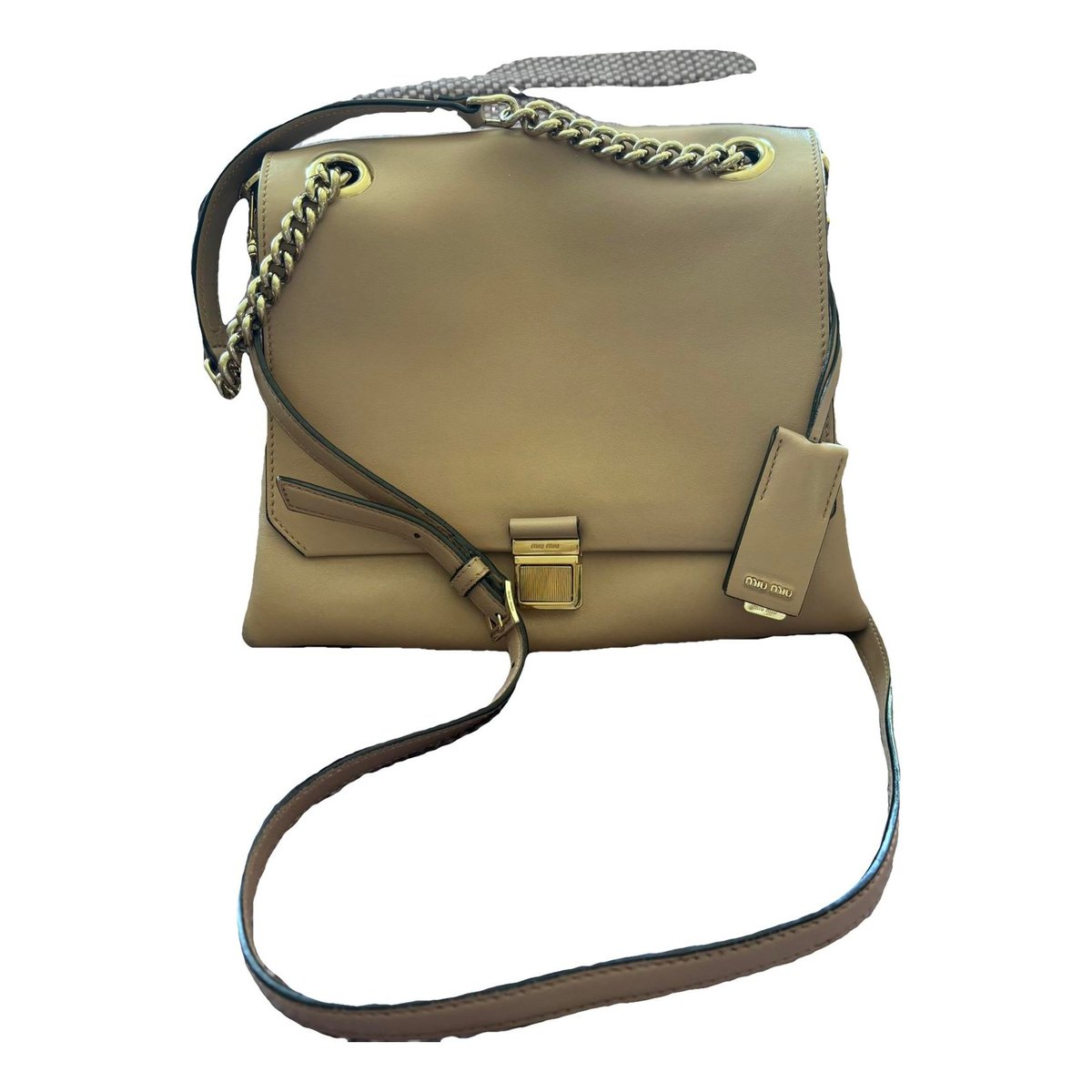 Miu Confidential leather crossbody bag