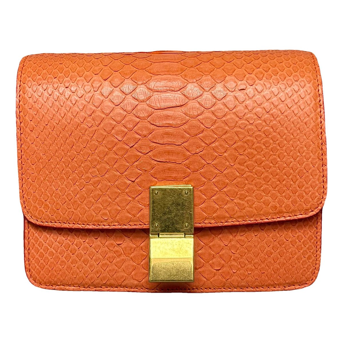 Classic python handbag