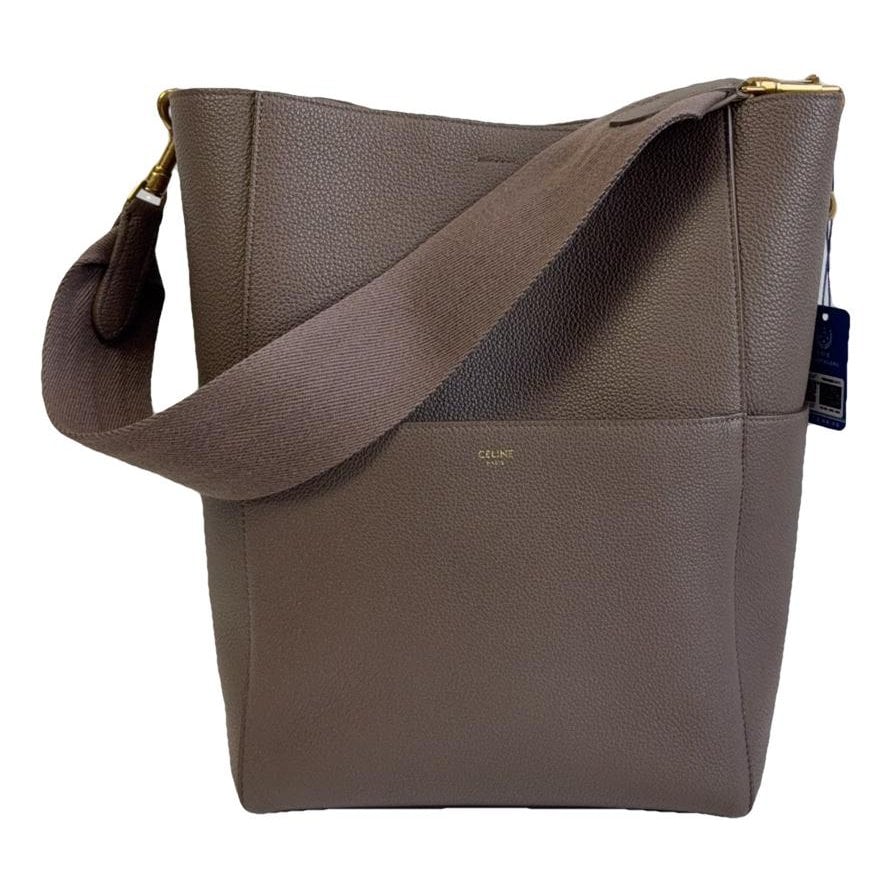 Seau Sangle leather handbag