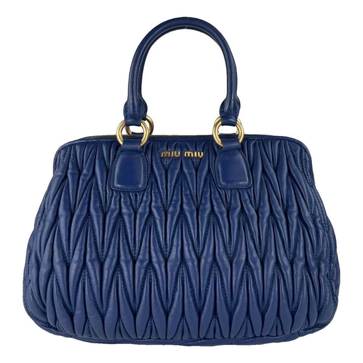 Matelassé leather handbag