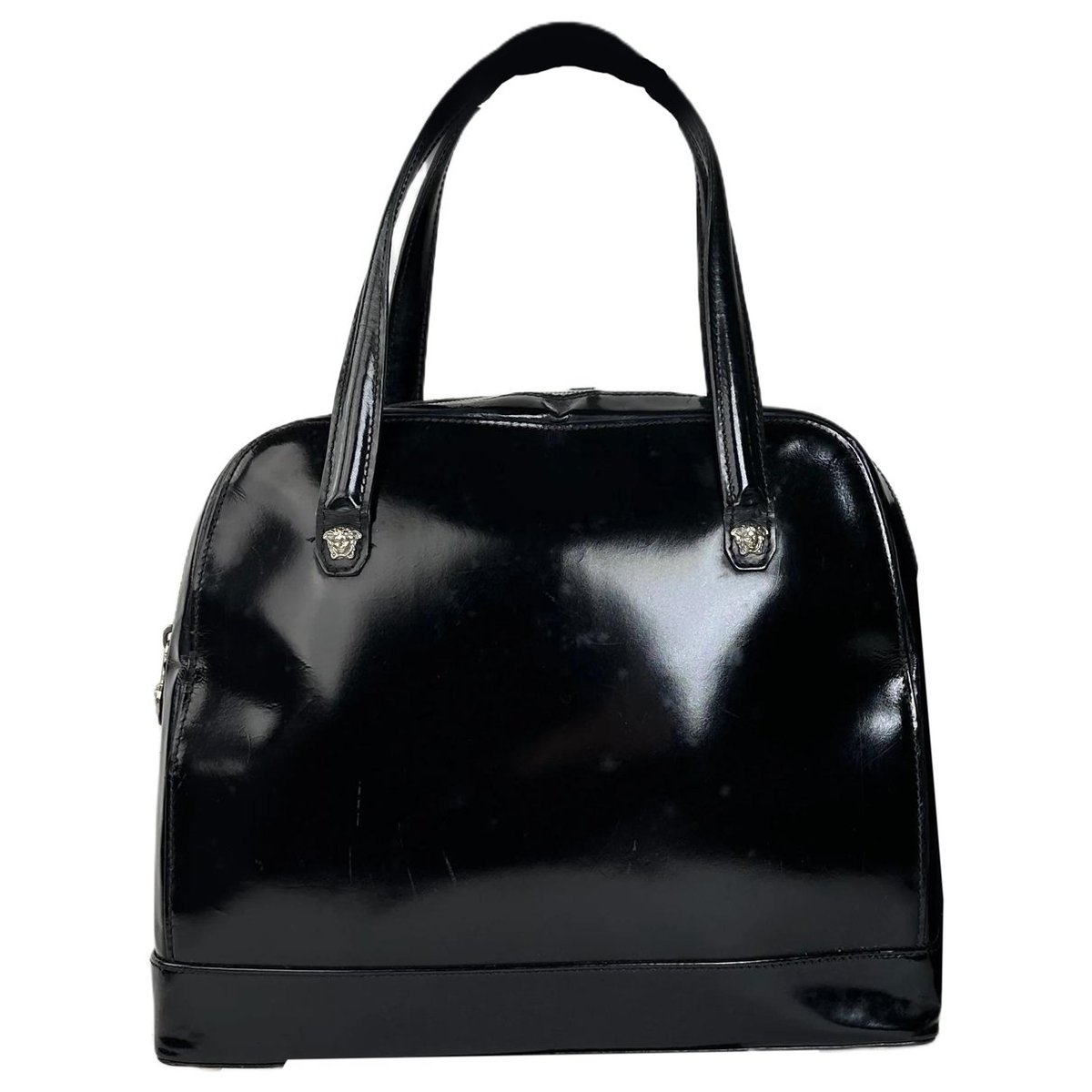 Patent leather handbag
