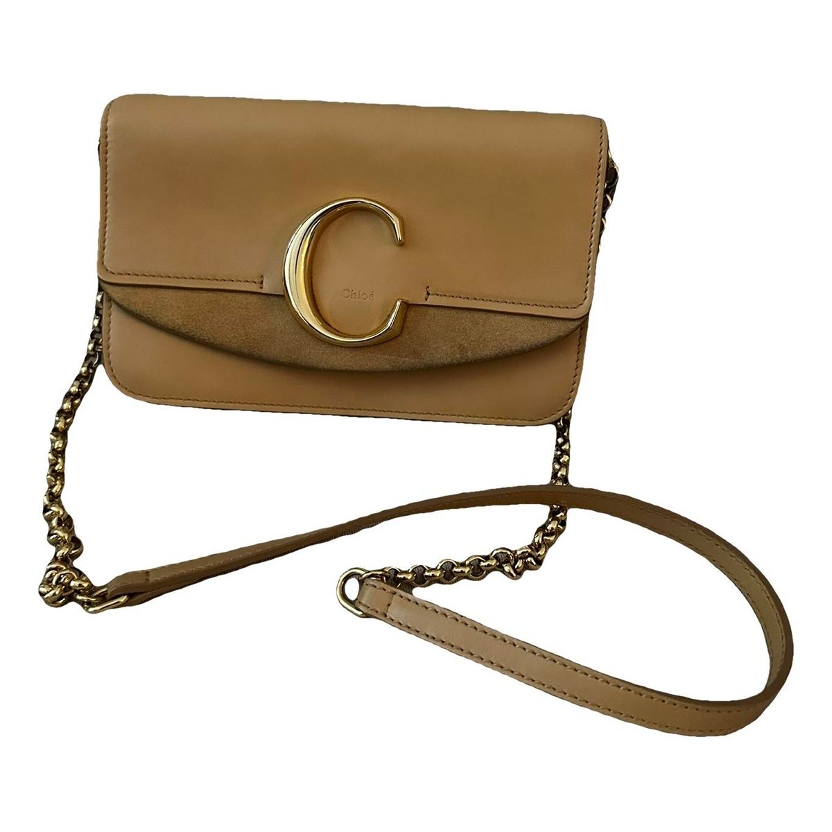 C leather crossbody bag