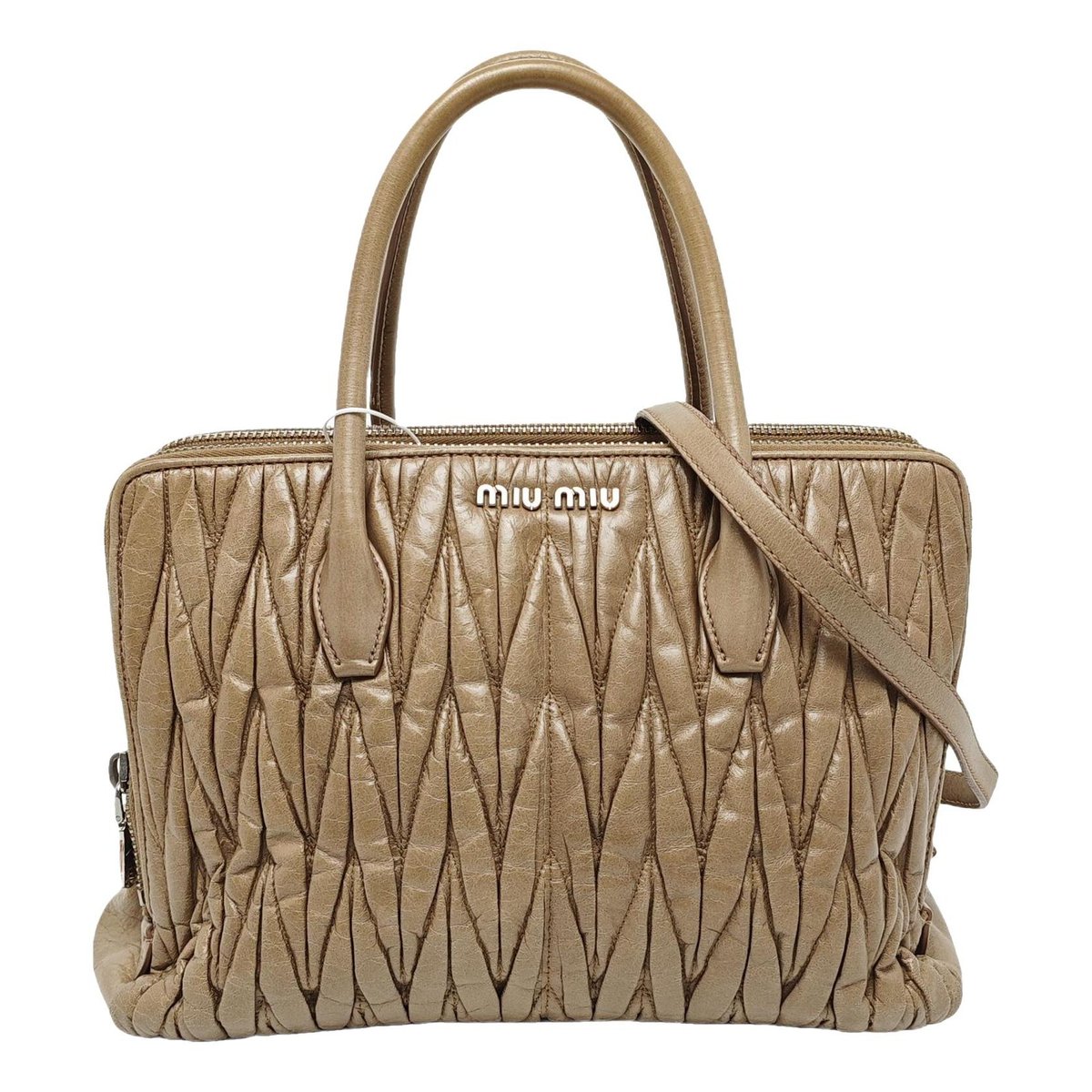 Coffer leather crossbody bag
