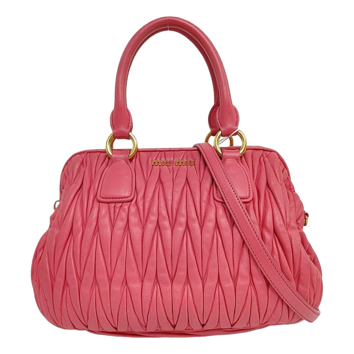 Matelassé leather crossbody bag