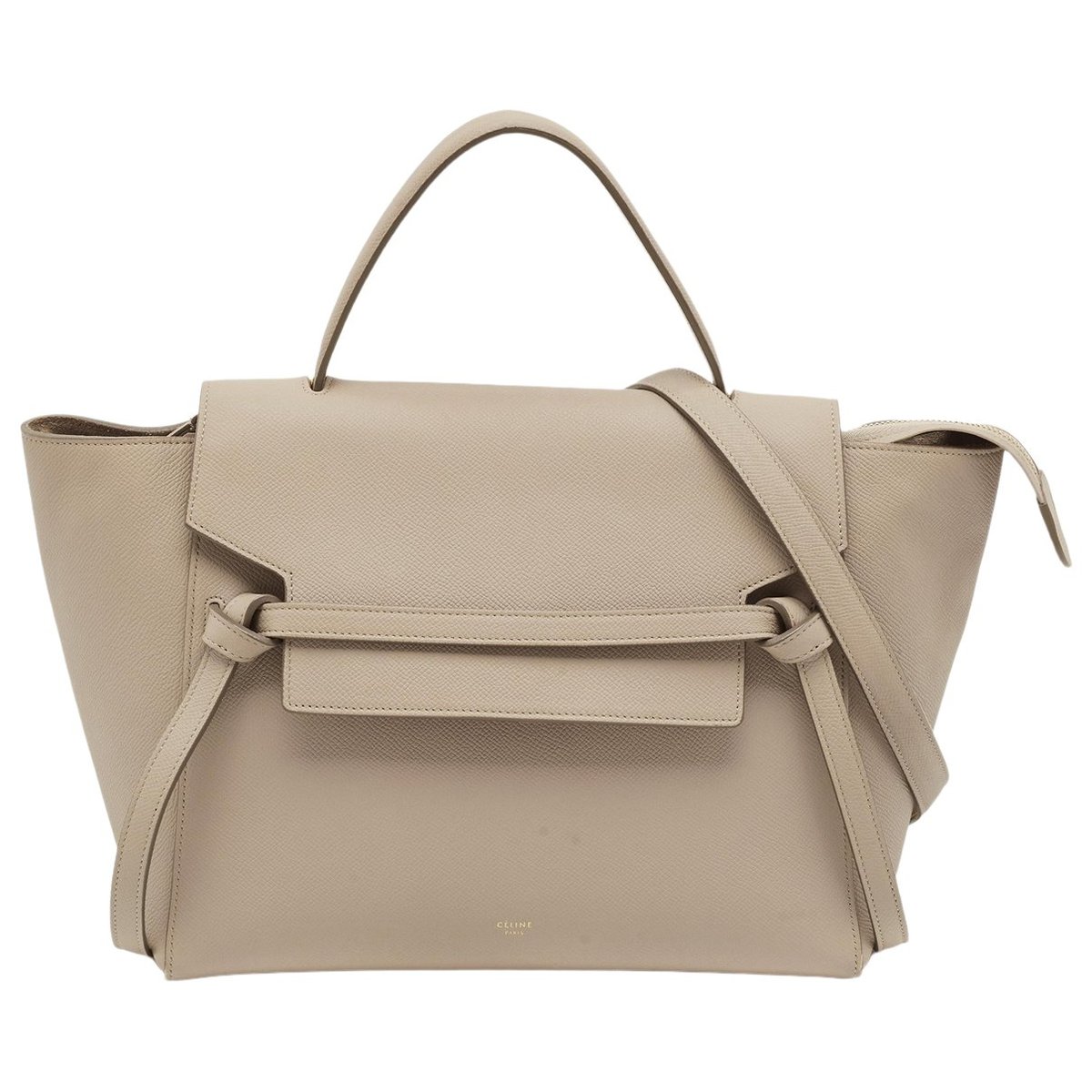 Belt leather satchel
