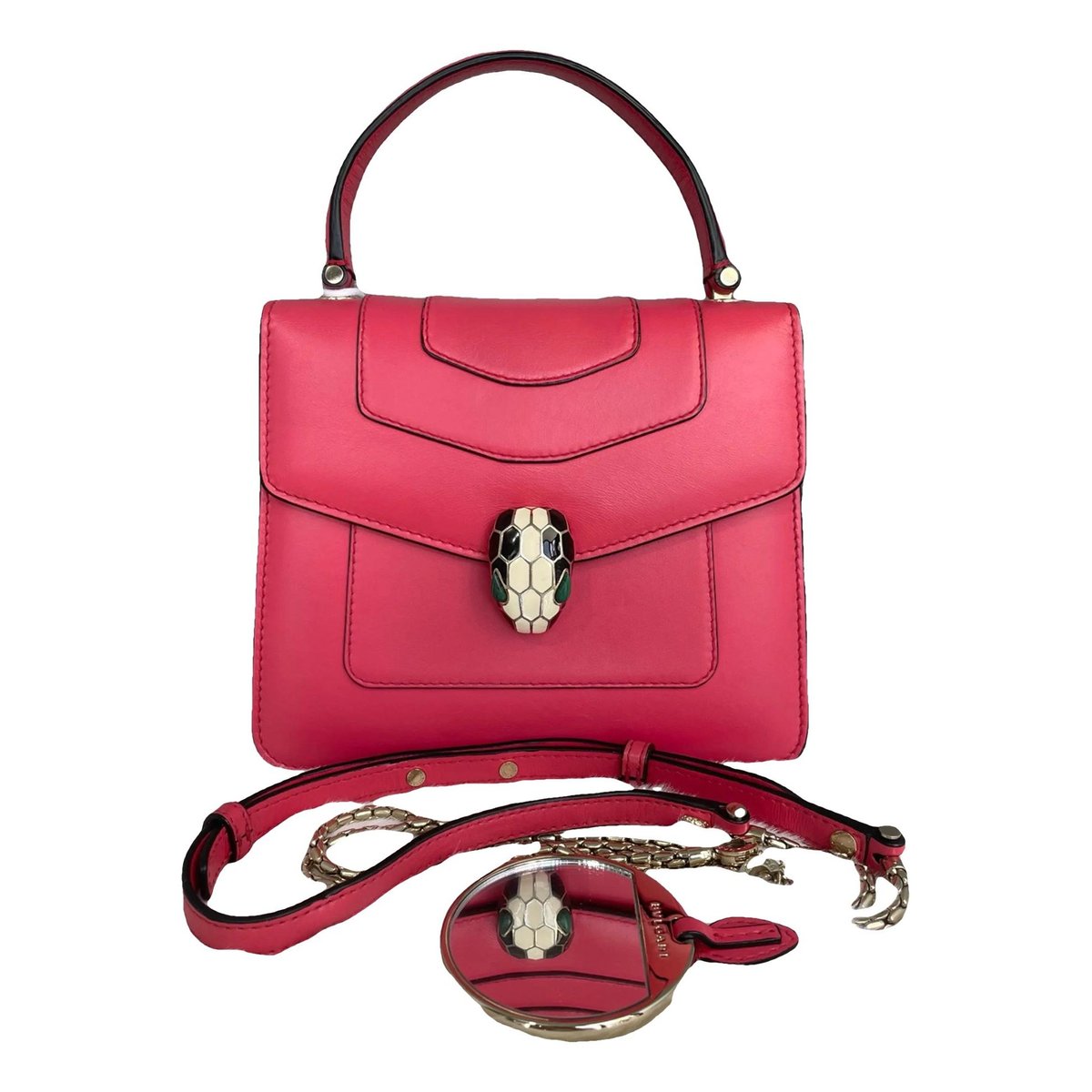Serpenti leather handbag