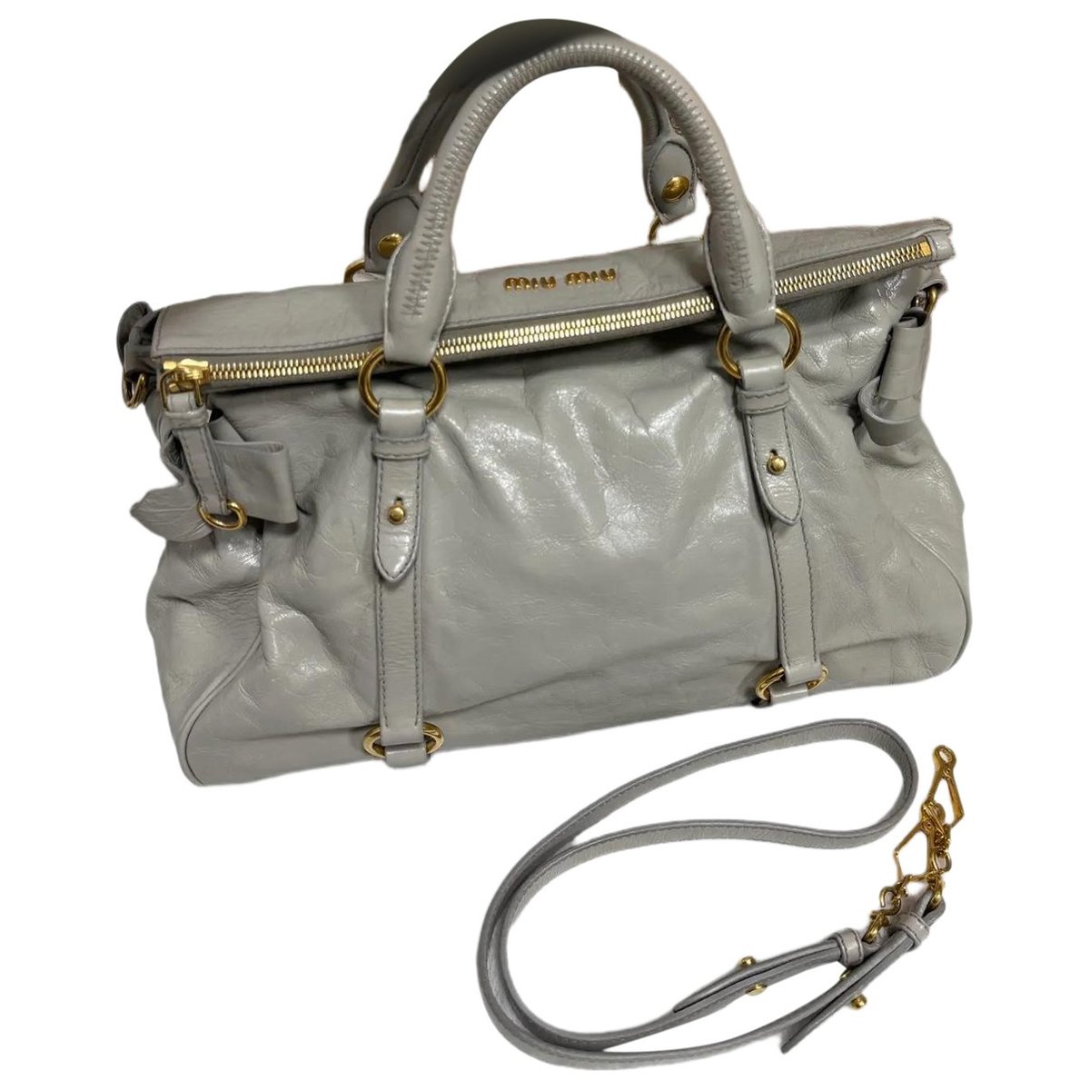 Bow bag leather crossbody bag