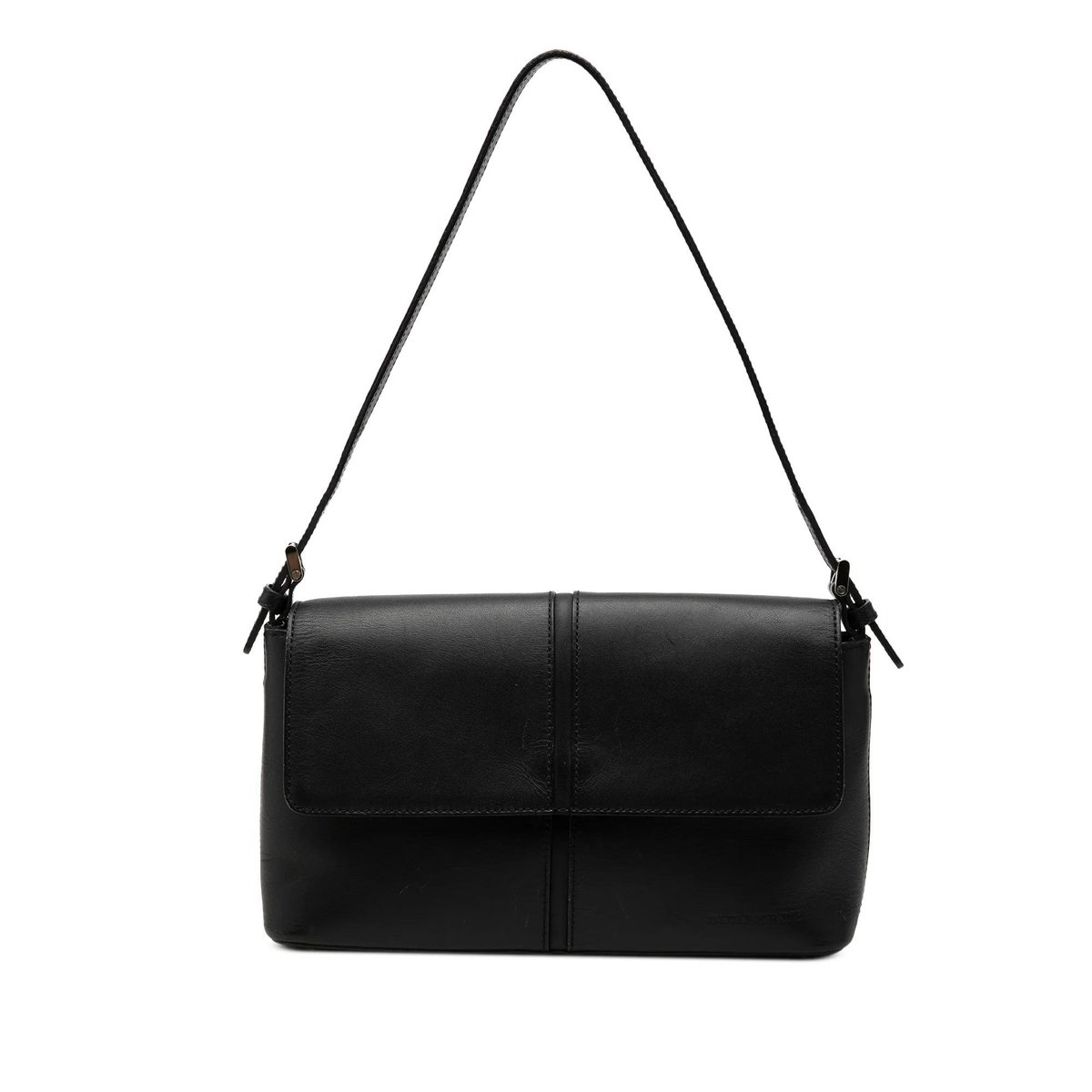 Pocket leather handbag