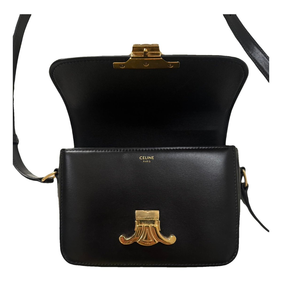 Triomphe leather handbag