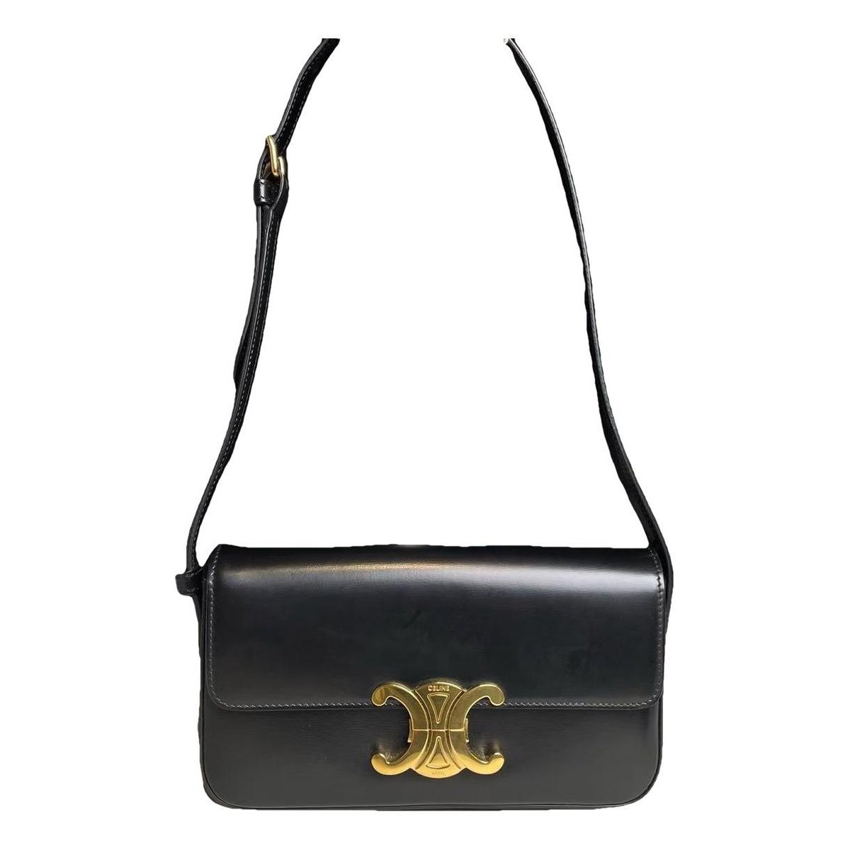 Triomphe Long leather handbag