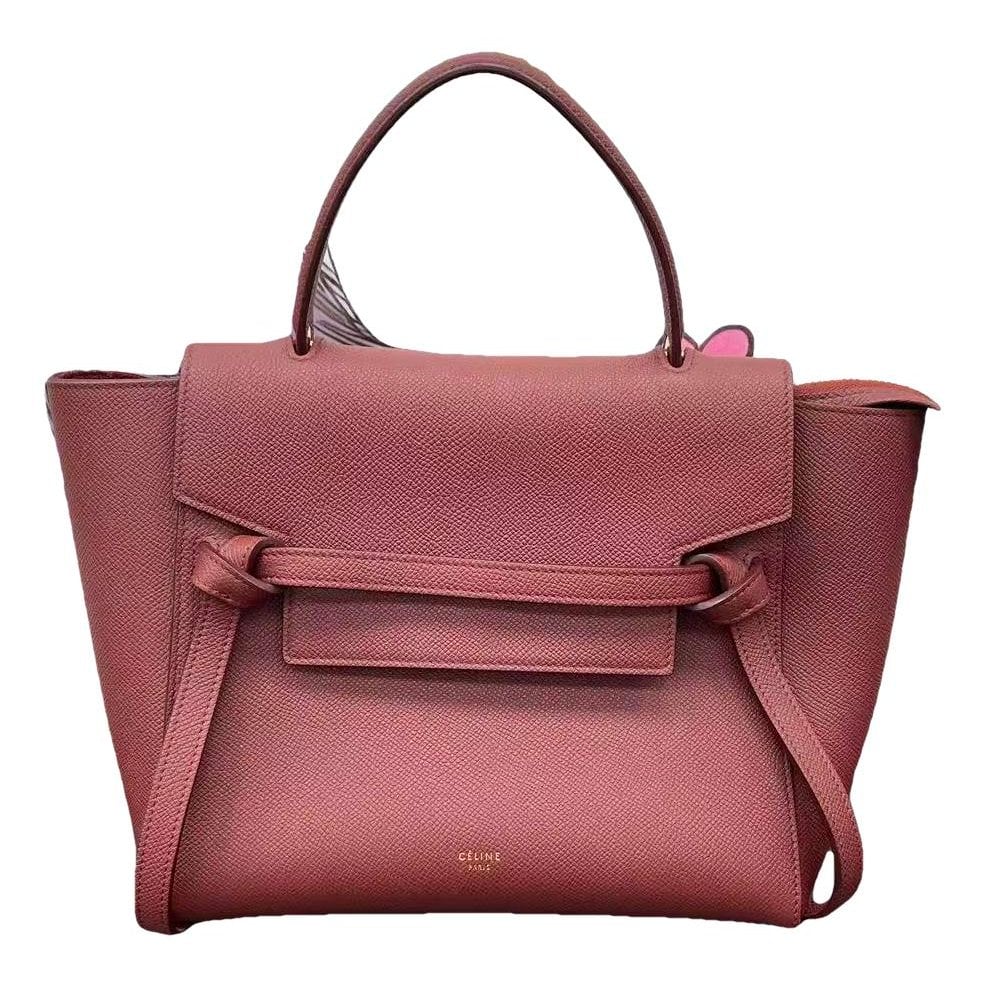 Belt leather handbag