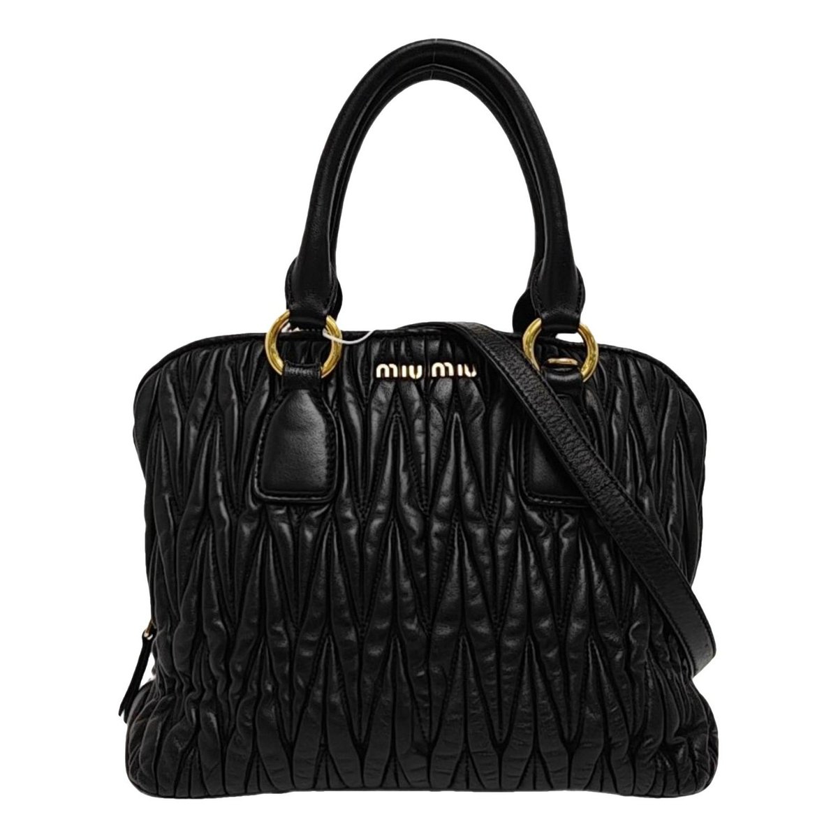 Matelassé leather crossbody bag