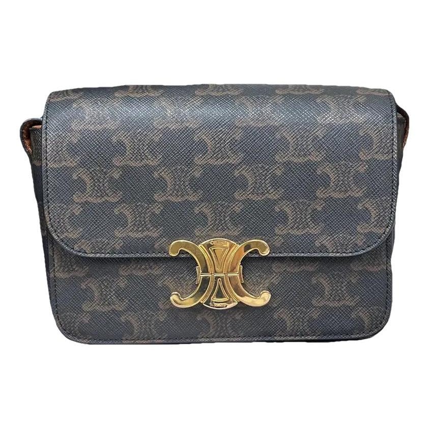 Triomphe vinyl handbag