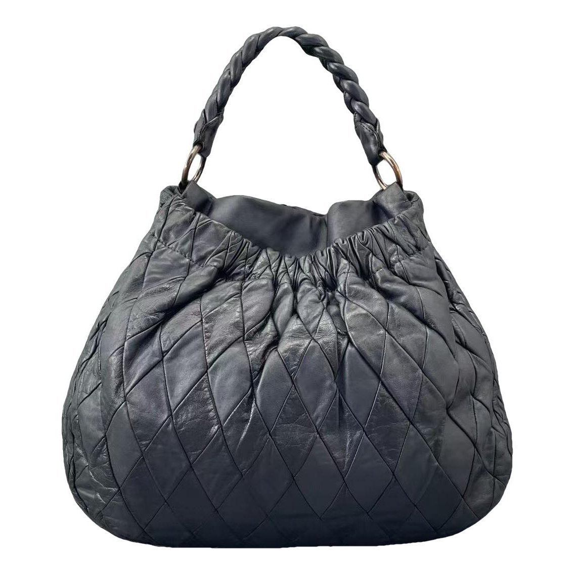 Matelassé leather handbag
