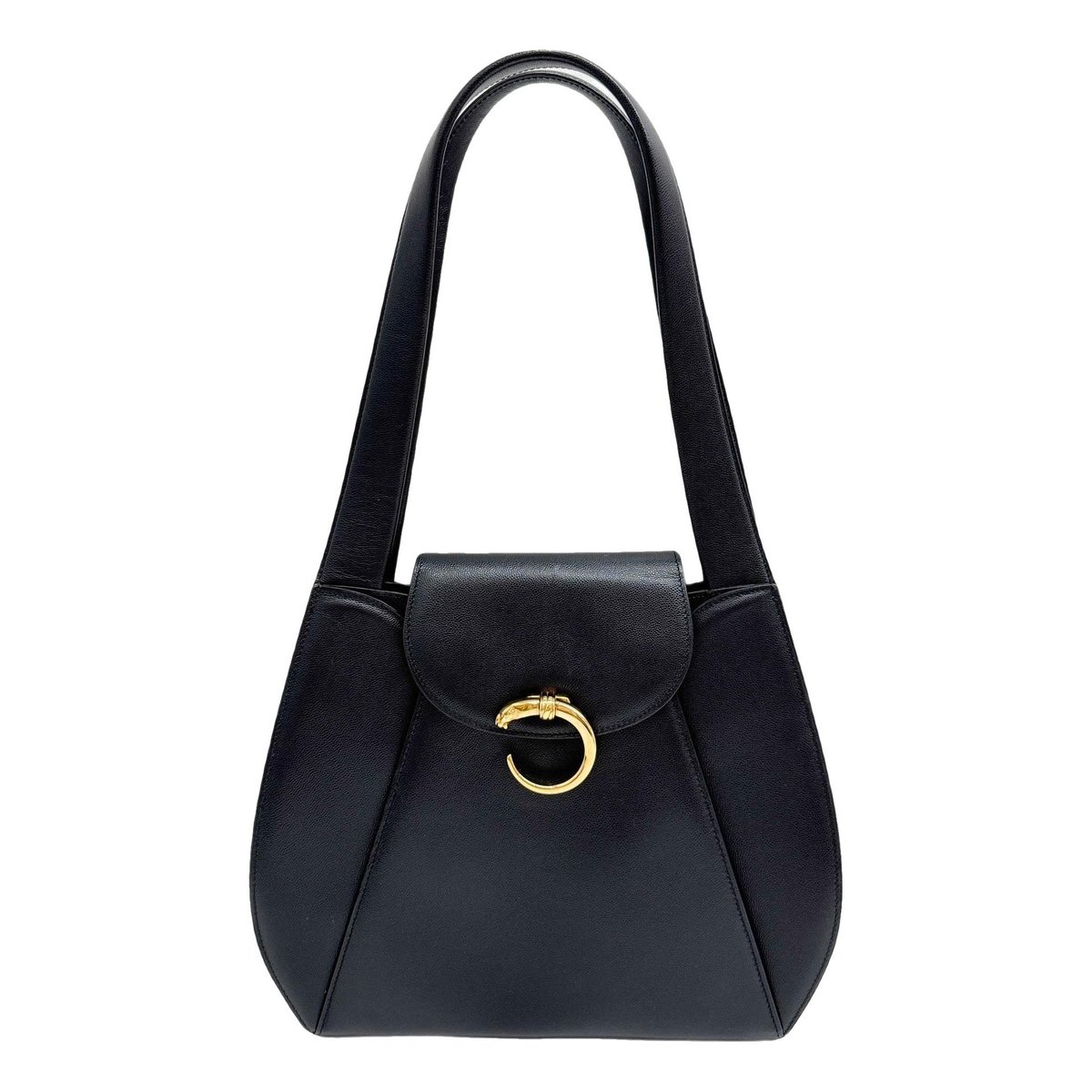 Panthère leather handbag