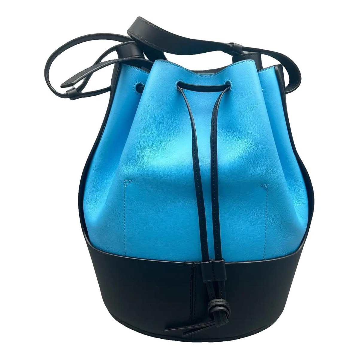 Balloon leather handbag