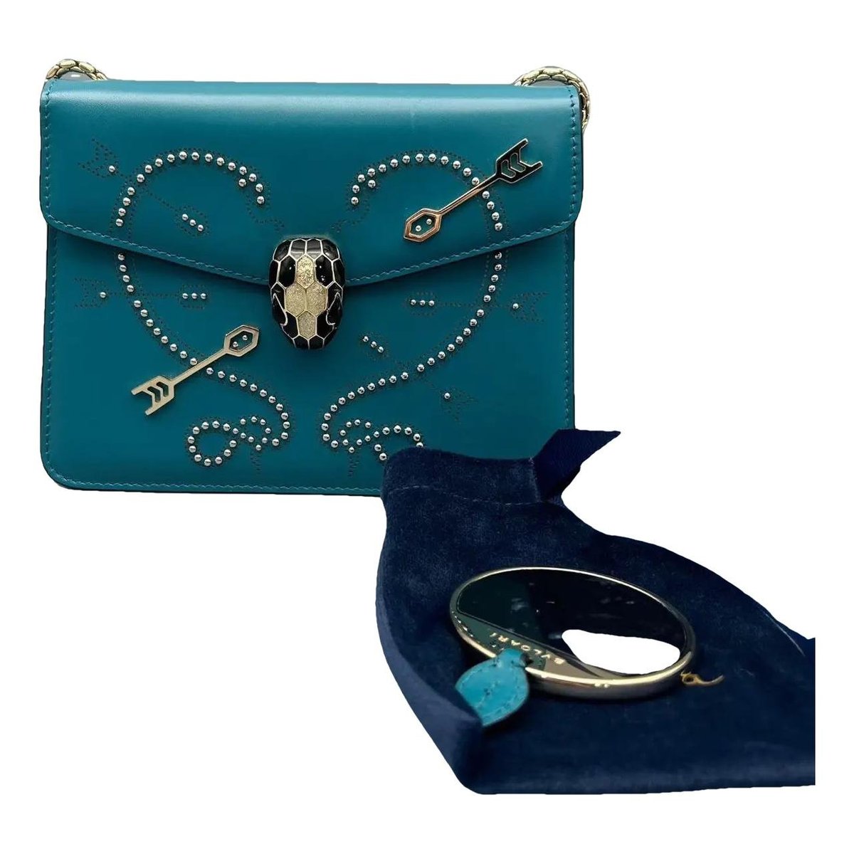 Serpenti leather crossbody bag