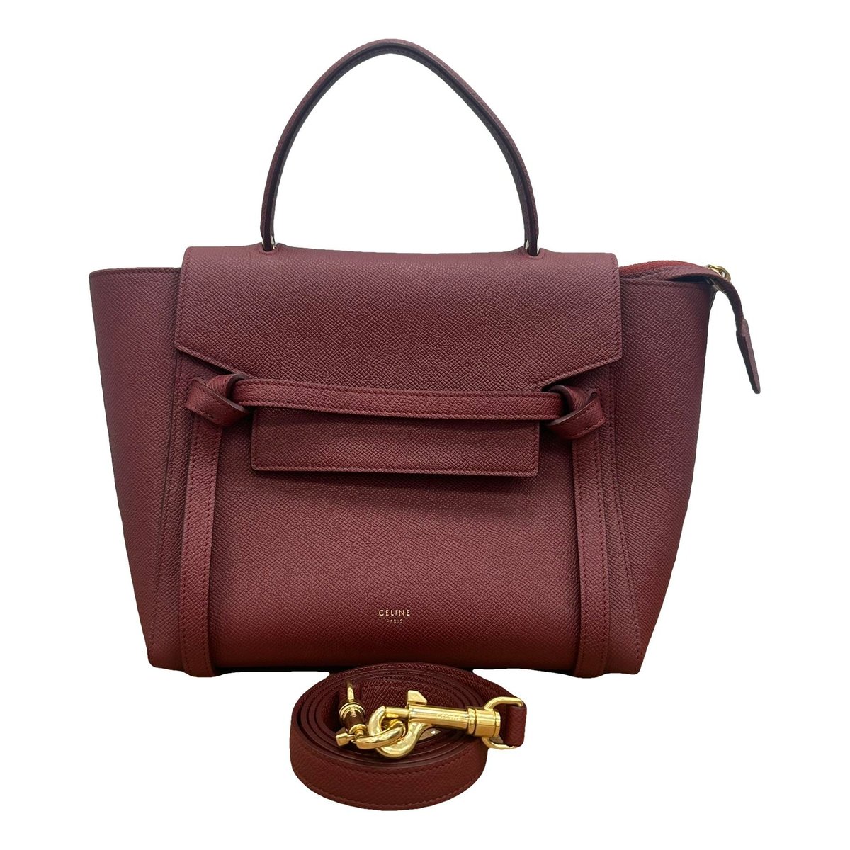 Belt leather handbag