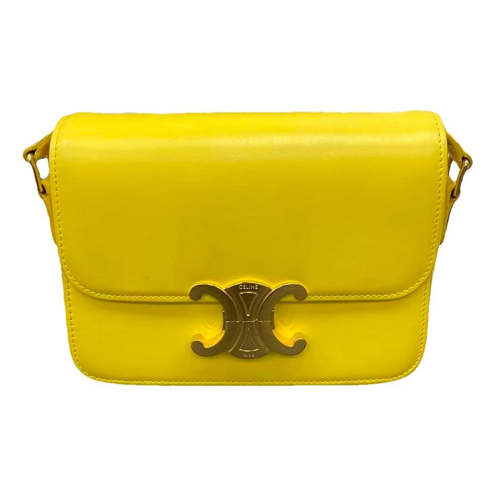 Triomphe leather handbag