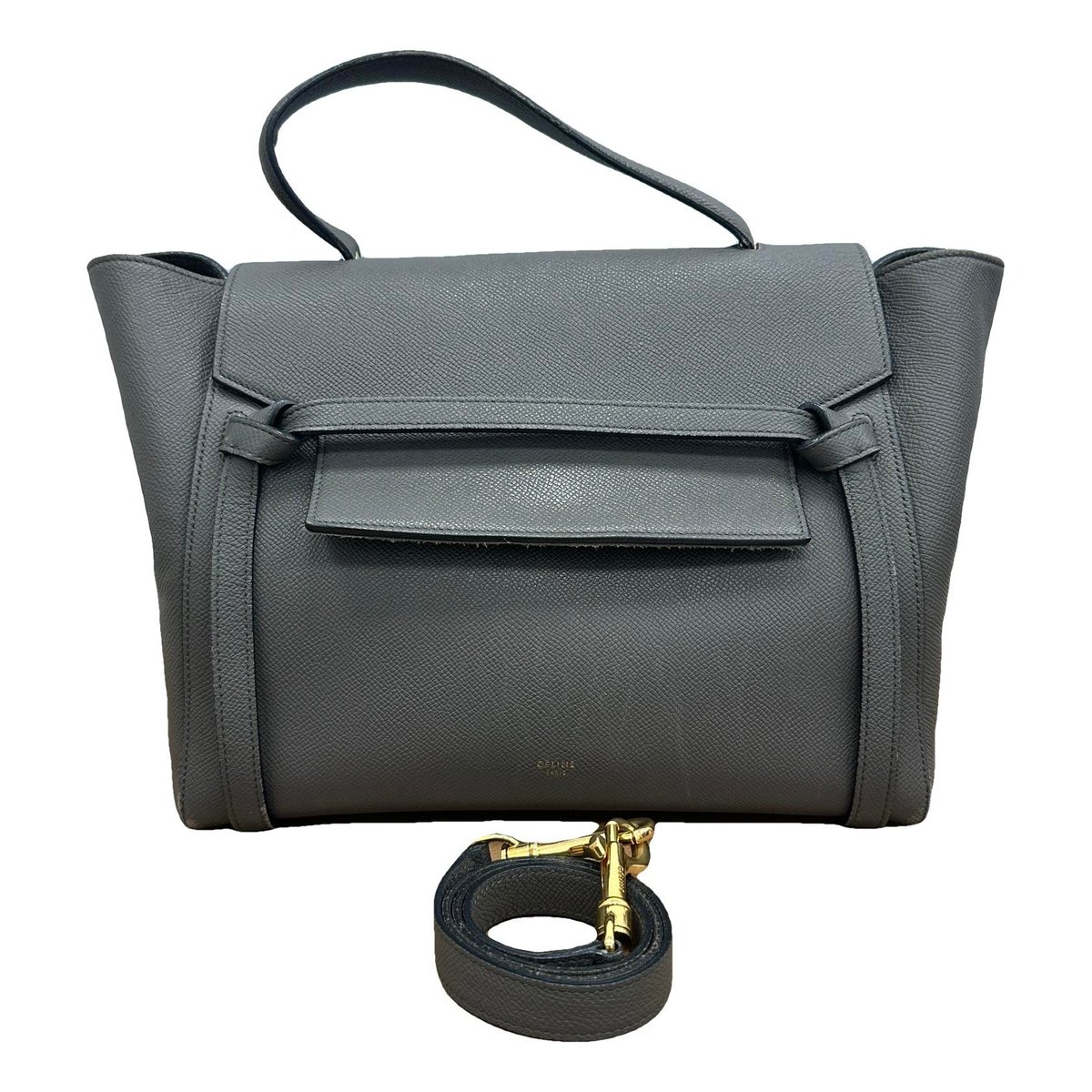 Belt leather handbag