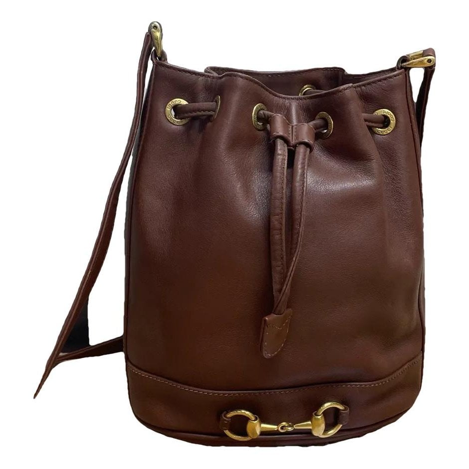 Horsebit 1955 Bucket leather crossbody bag