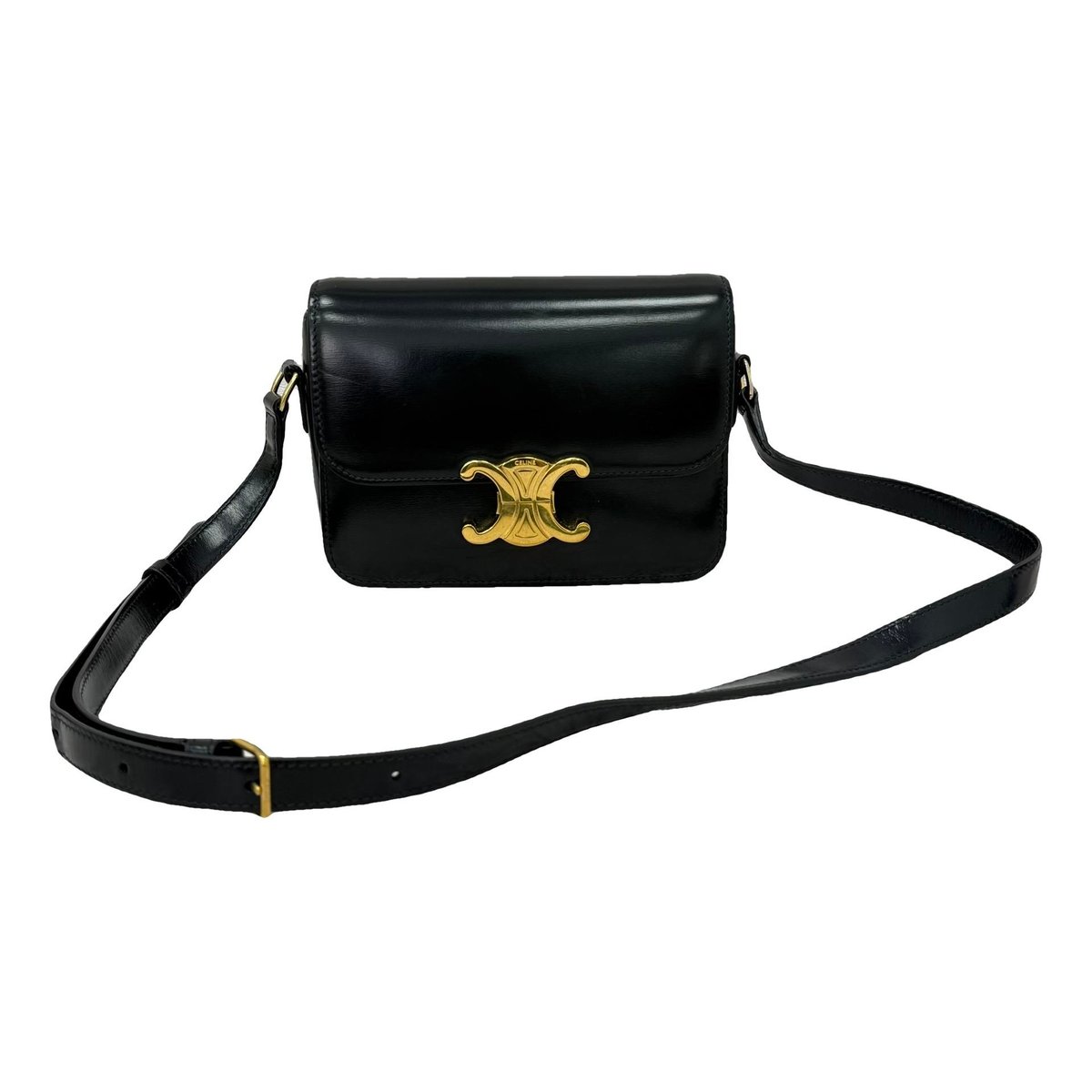 Triomphe leather handbag