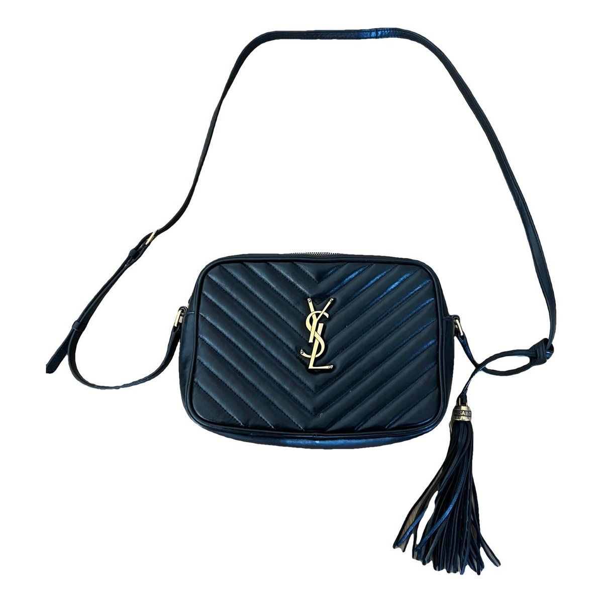 Camera Lou leather crossbody bag