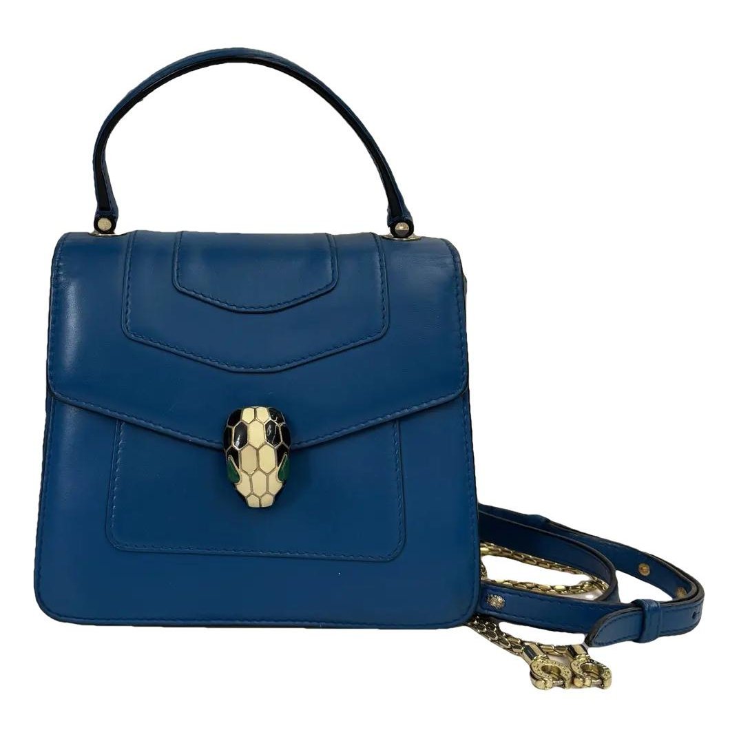 Serpenti leather handbag
