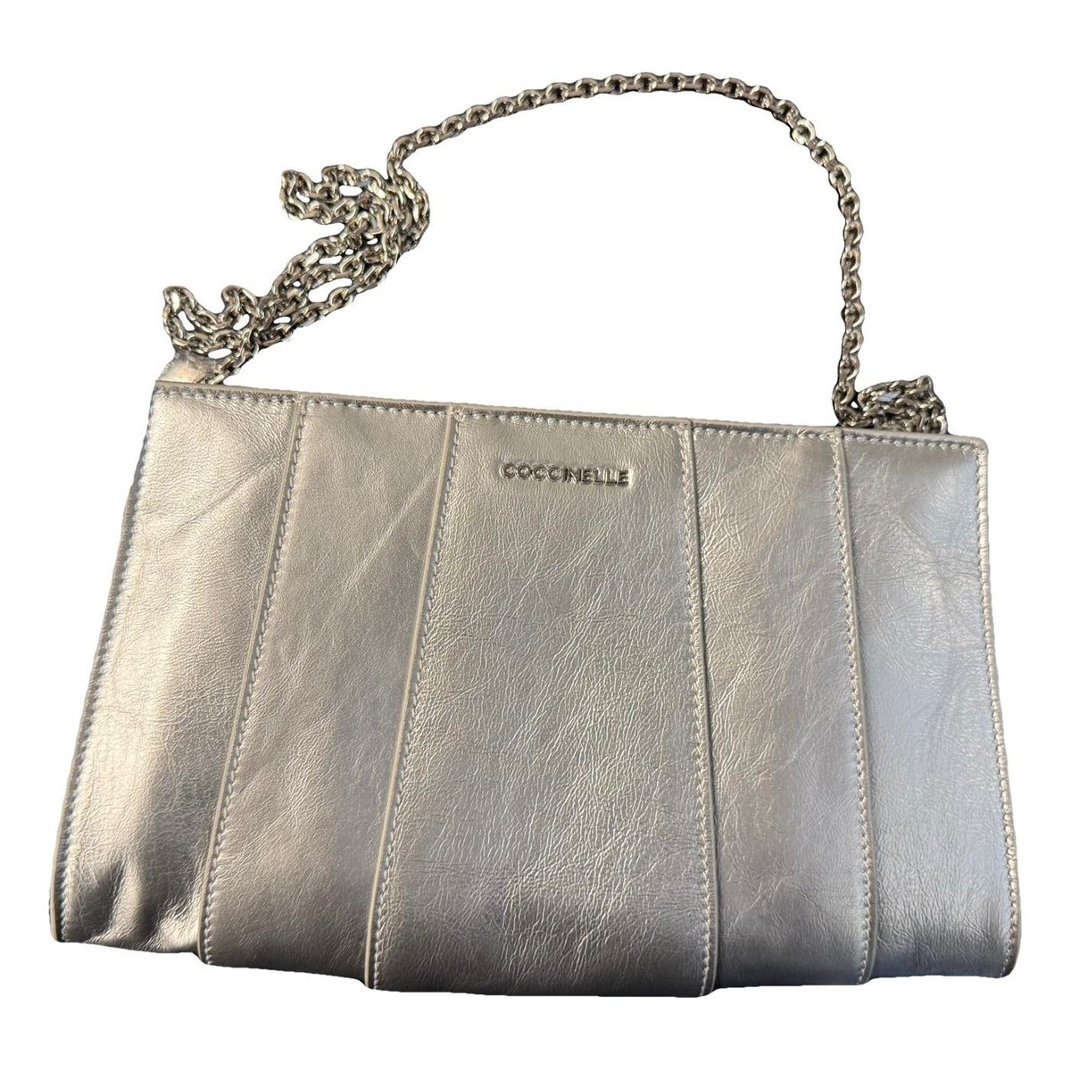 Leather clutch bag