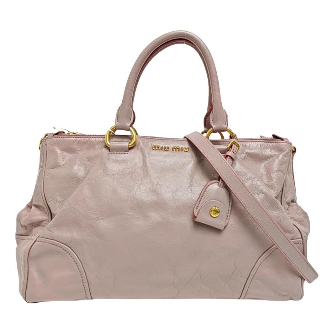 Bow bag leather handbag