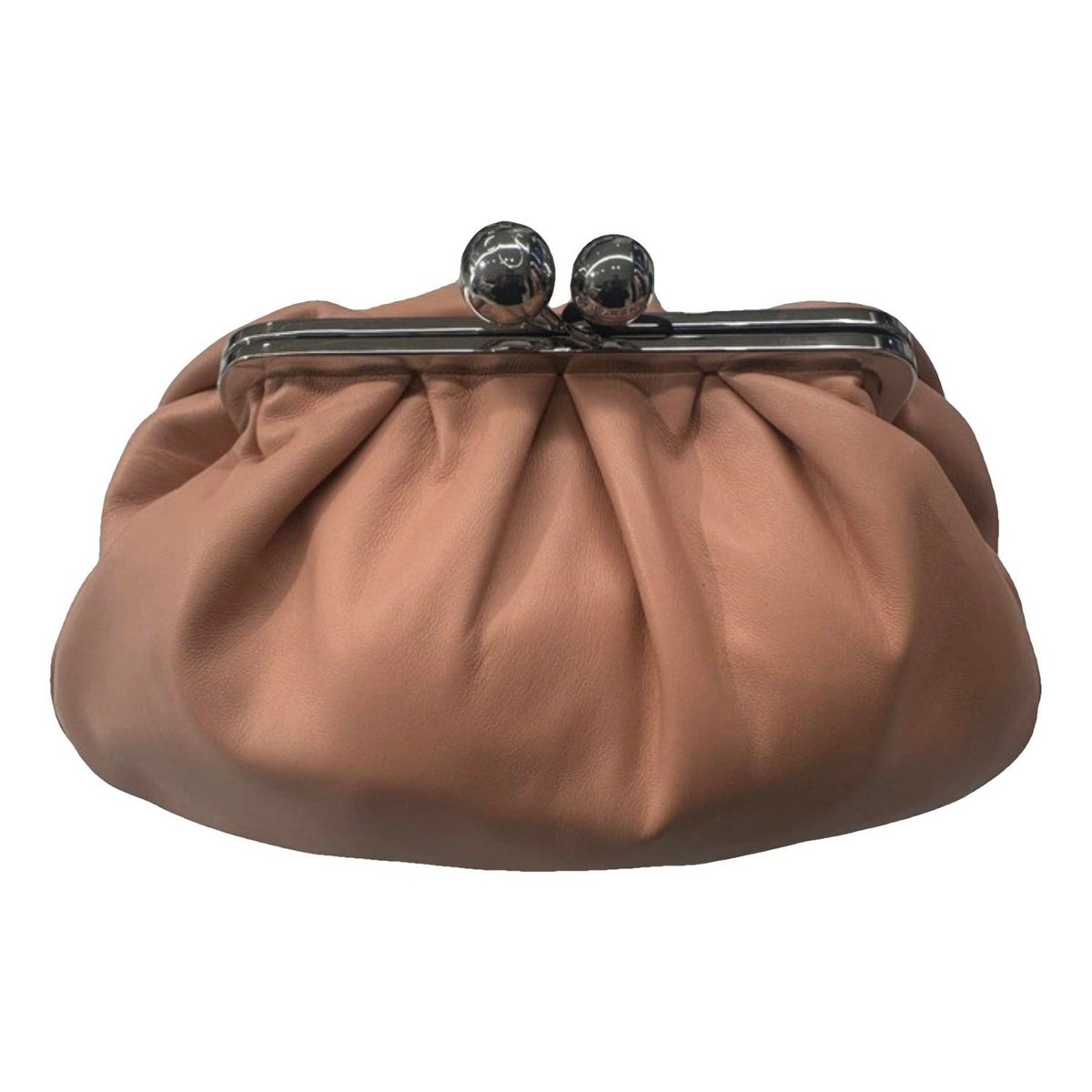 Leather clutch bag