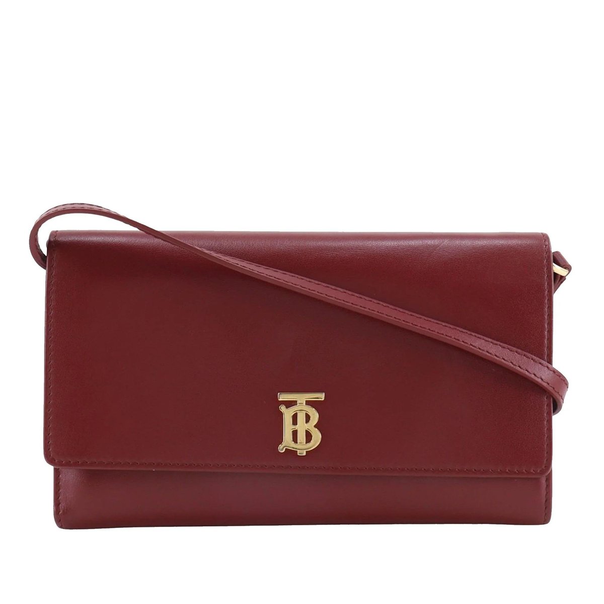 TB leather crossbody bag