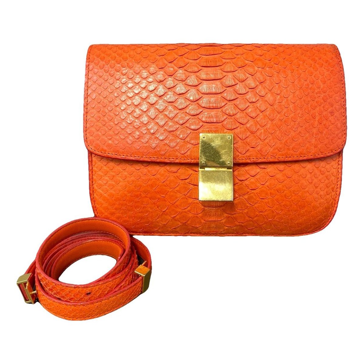 Classic python handbag