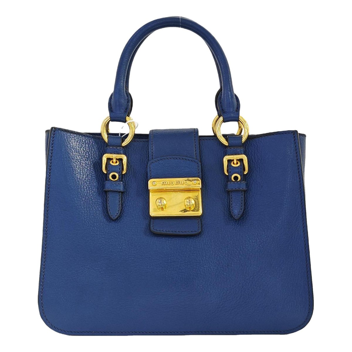 Coffer leather handbag