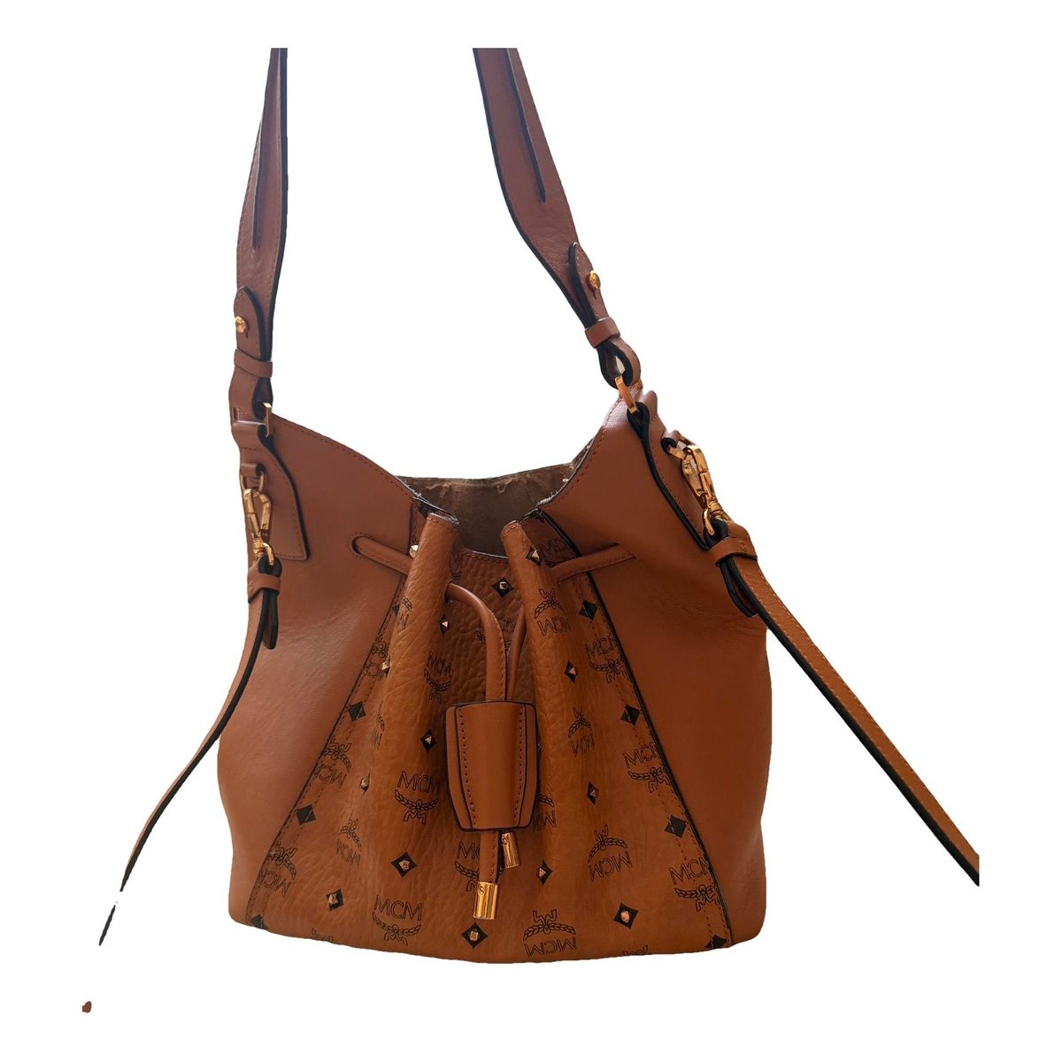 Heritage Drawstring leather handbag