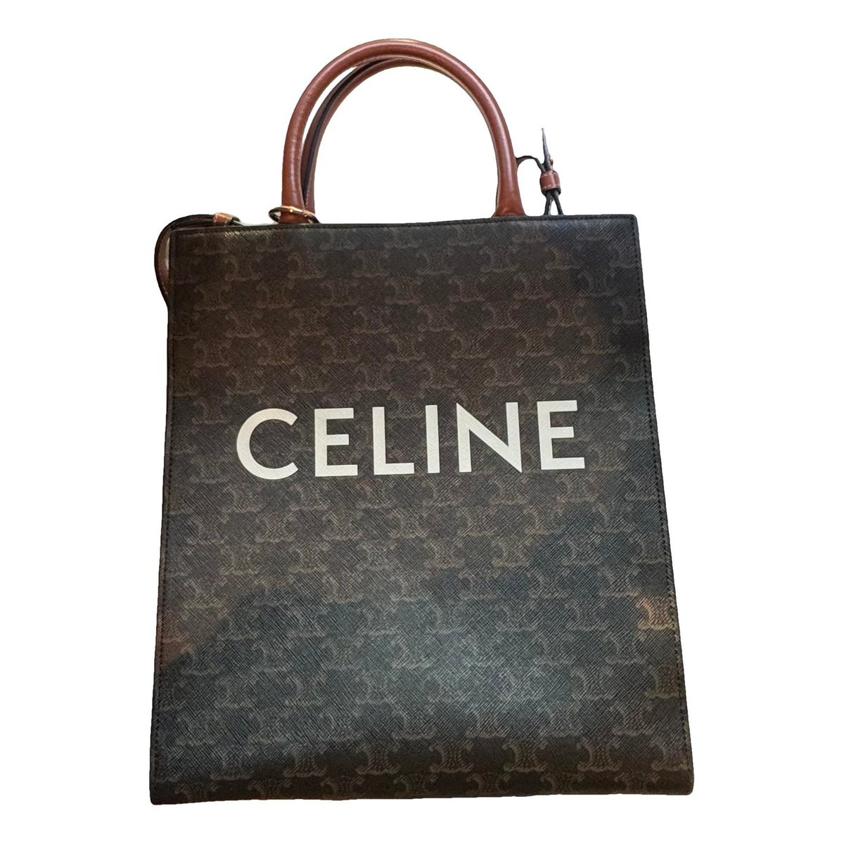 Cabas Vertical patent leather tote