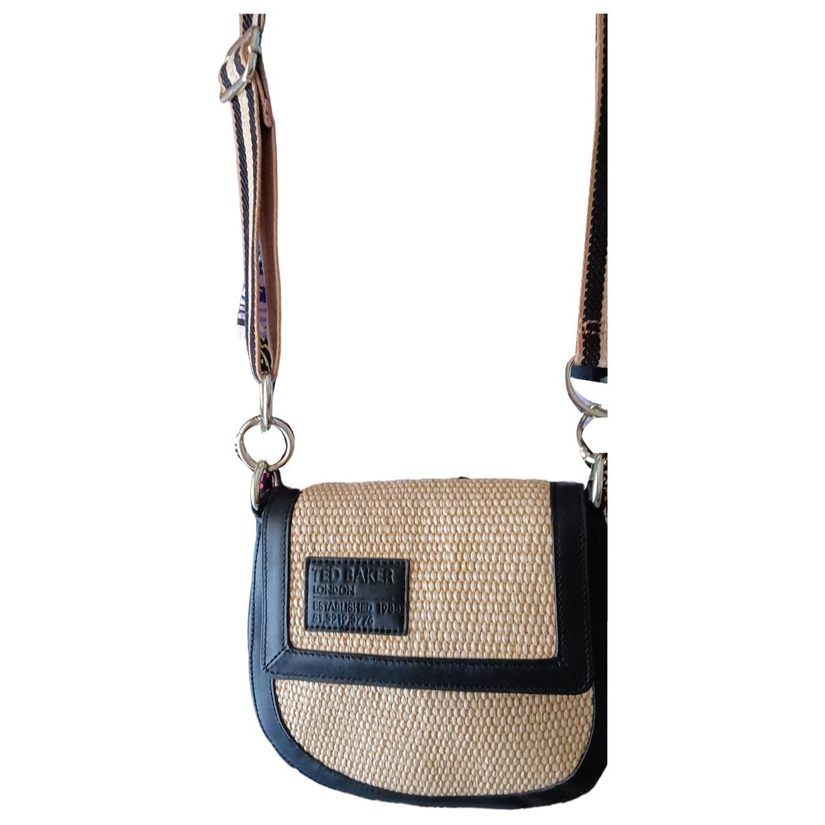 Leather clutch bag