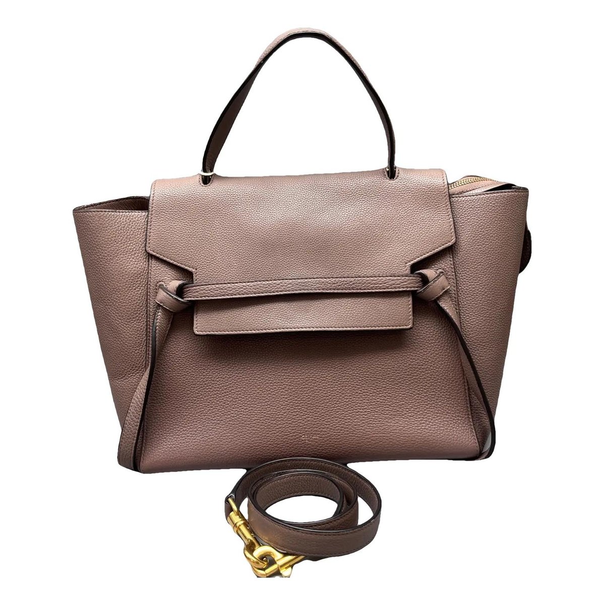 Belt leather crossbody bag