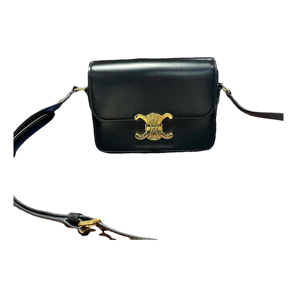 Triomphe leather crossbody bag