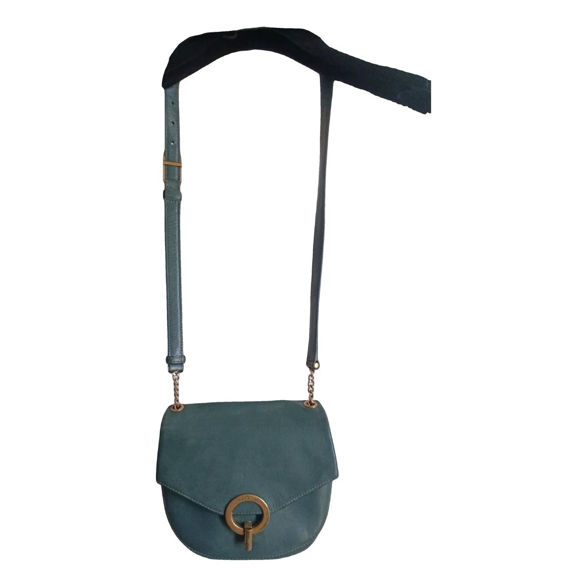 Leather clutch bag