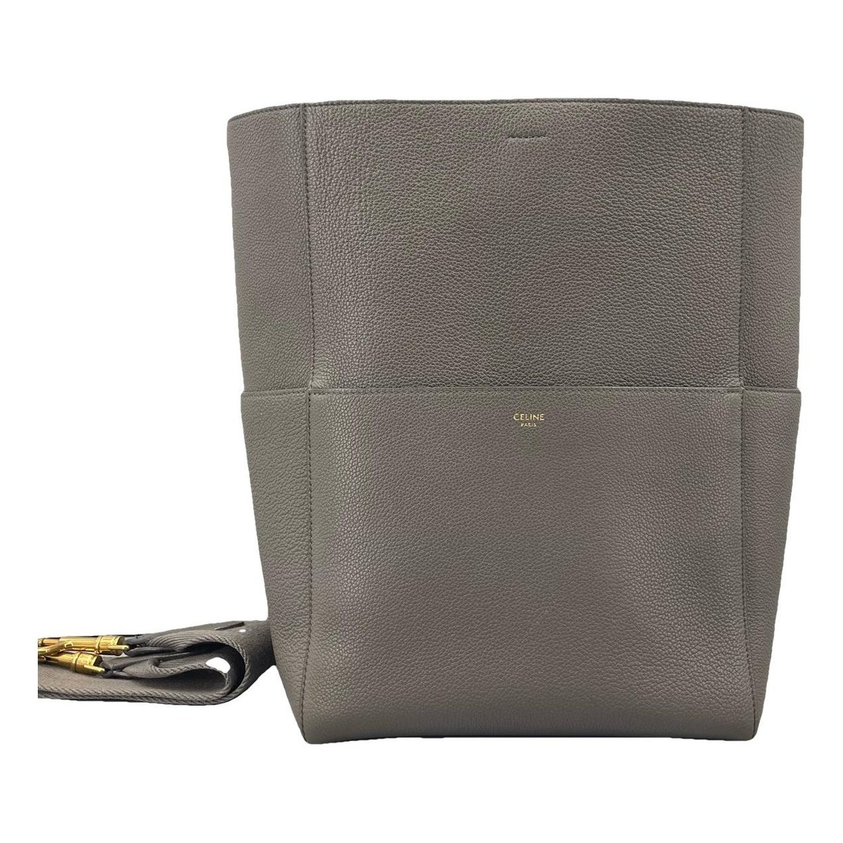Seau Sangle leather handbag