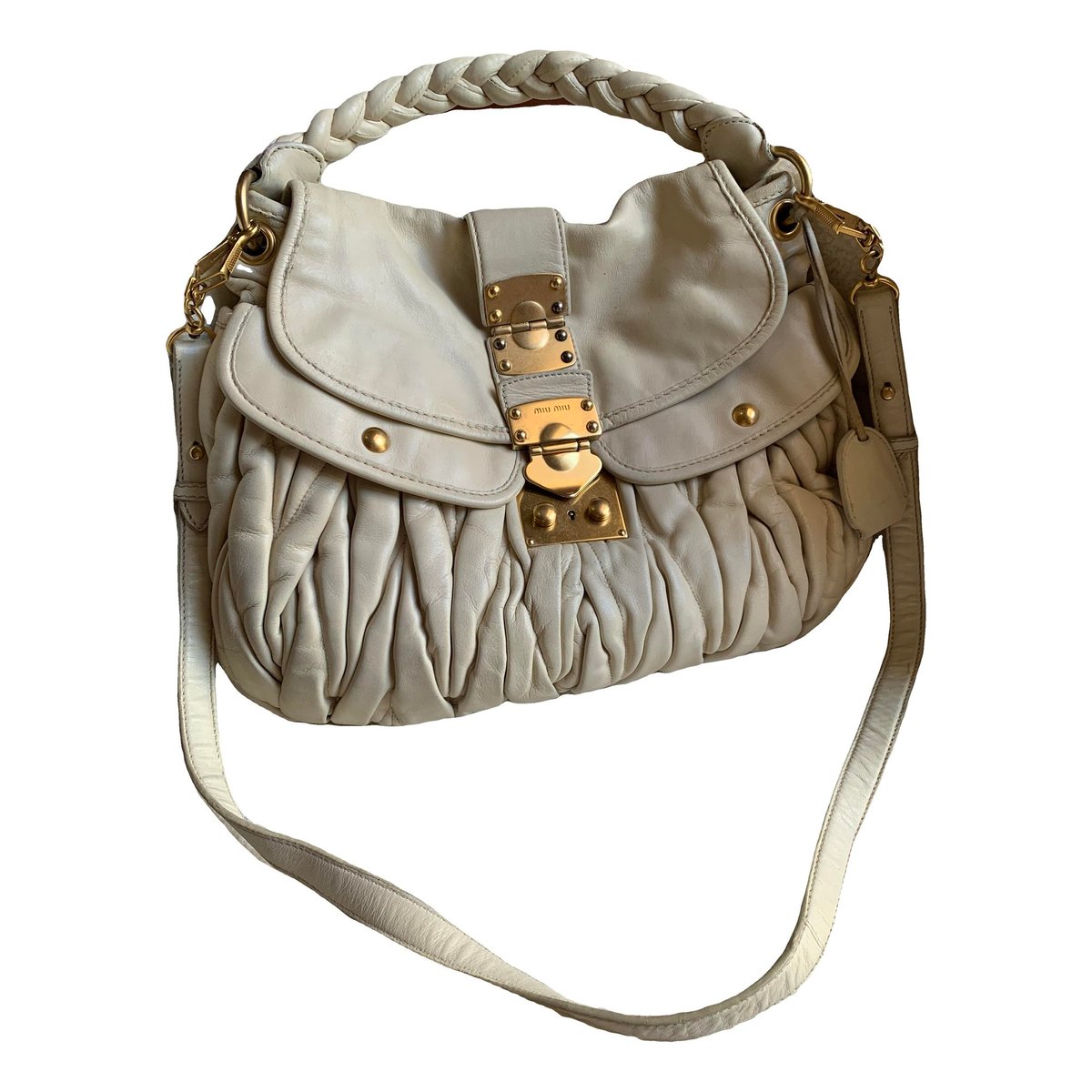 Coffer leather crossbody bag
