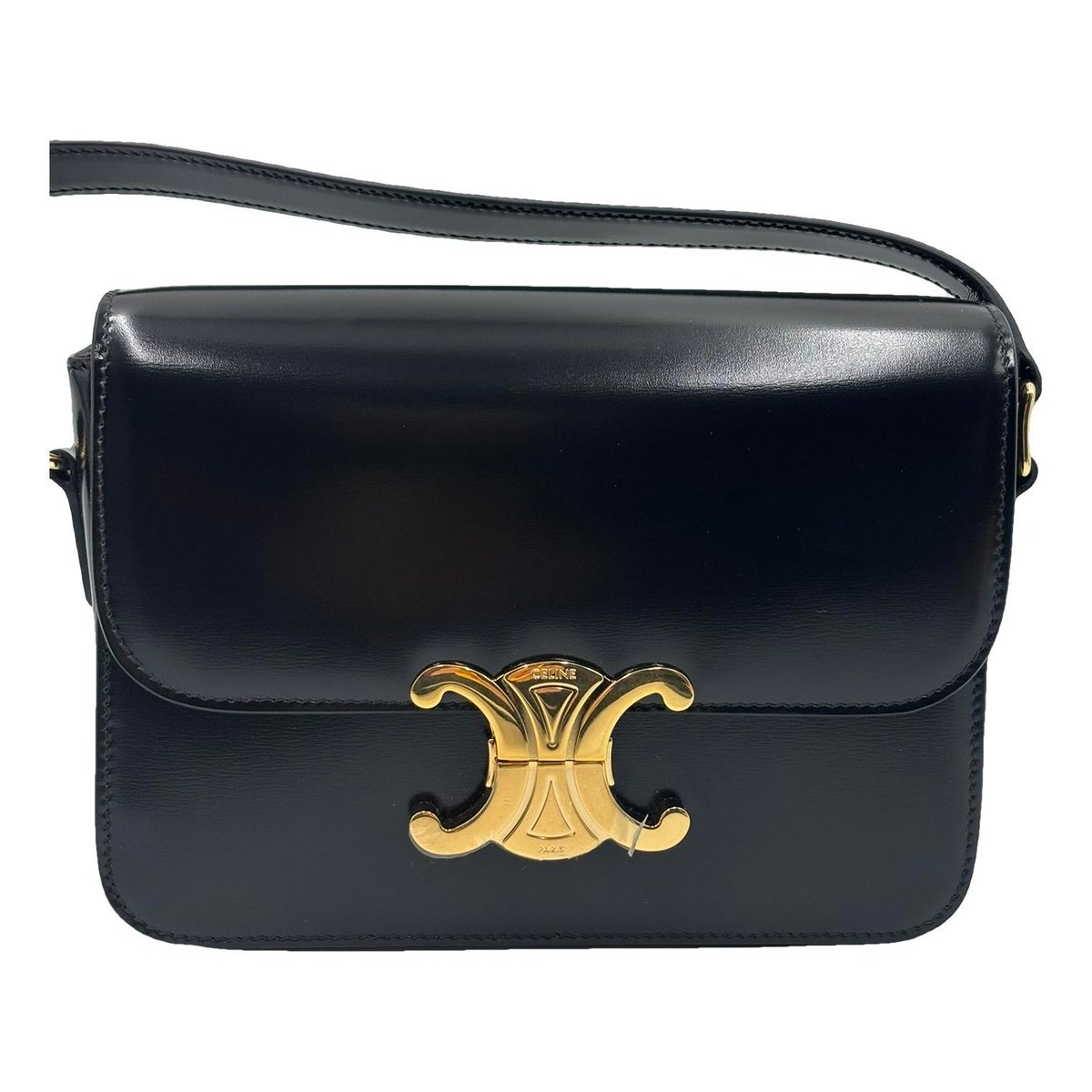 Triomphe leather handbag